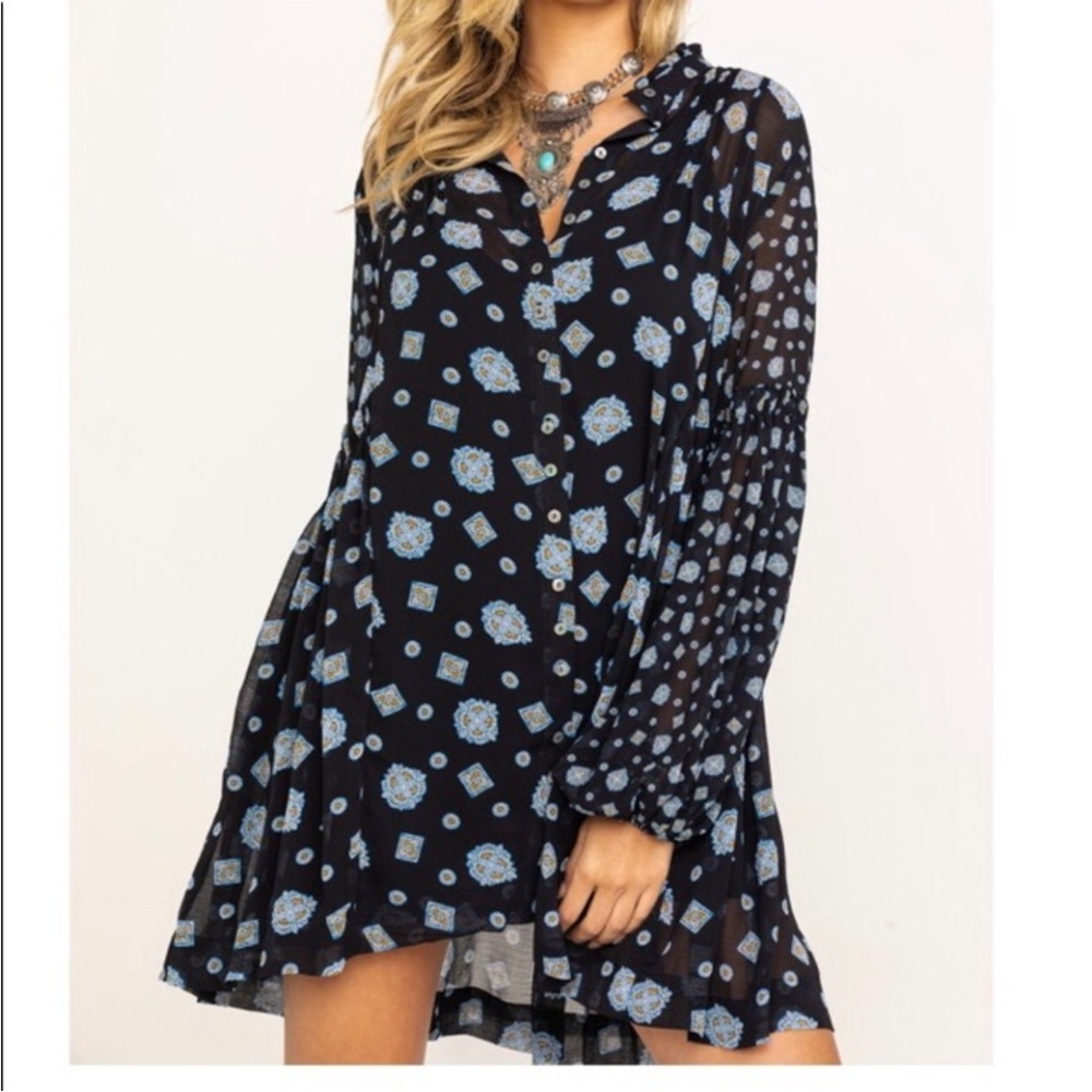 Free People Floral Mini Dress